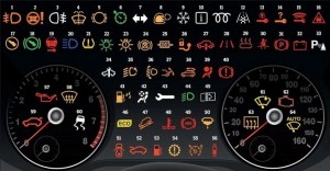 luzes painel do carro
